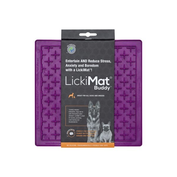 Tapete de Lamber Licki Mat Buddy Roxo para Cachorro - 2