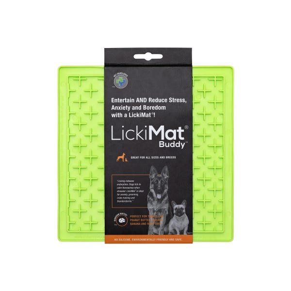 Tapete de Lamber Licki Mat Buddy Verde para Cachorro