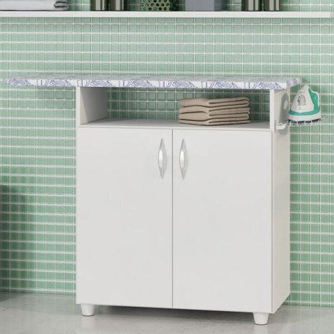 Tábua de Passar Roupa 2 Portas Criativa Notável Branco