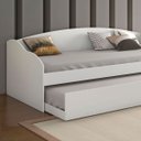 Ver imagem 2 de Sofá Cama Funny com Cama Auxiliar Conquista Branco Brilho