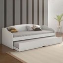Ver imagem 1 de Sofá Cama Funny com Cama Auxiliar Conquista Branco Brilho