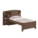 Ver imagem 2 de Cama Solteiro Milênio com Baú e Prateleiras Laterias 100% MDF