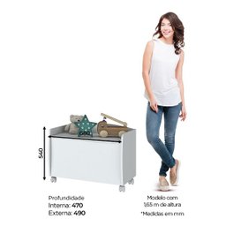 Baú Infantil para Brinquedos Aquarela - Henn - 4