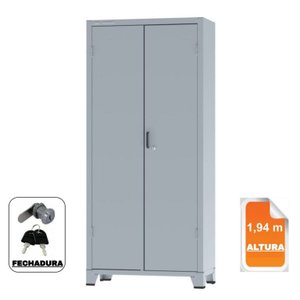 Armário de Aço c/ 02 portas – PA 90 – 1,98×0,90×0,40m – CHAPA # 26 – AMAPA – 12112