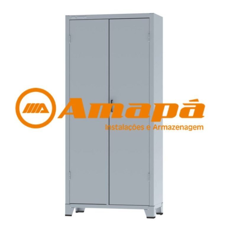 Armário de Aço c/ 02 portas – PA 90 – 1,98×0,90×0,40m – CHAPA # 26 – AMAPA – 12112 - 4