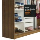 Ver imagem 7 de Guarda-roupa Casal Madesa Kansas 3 Portas de Correr 3 Gavetas