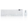 Kit Teclado e Mouse sem Fio Bk-S1000 Branco+ Mousepad 22x18cm - 2