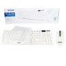 Kit Teclado e Mouse sem Fio Bk-S1000 Branco+ Mousepad 22x18cm - 6