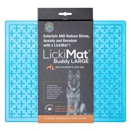 Tapete de Lamber Lickimat Buddy Grande Azul para Cachorro - 1