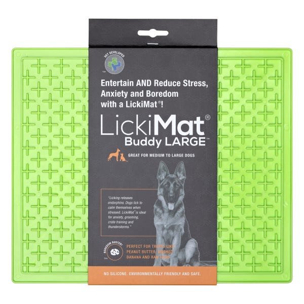 Tapete de Lamber Lickimat Buddy Grande Verde para Cachorro - 2