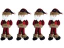 Ver imagem 1 de Jogo Papai Noel Pendente Pelúcia Xadrez 29cm 4 Peças