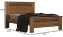 Ver imagem 2 de Cama Casal 1400 Paolo Topazio 100% MDF Móveis Bettio