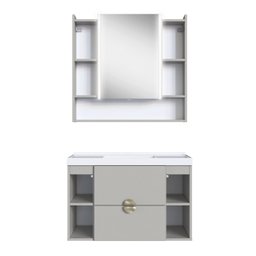 Conjunto para Banheiro com Cuba e Espelheira Yescasa - 7