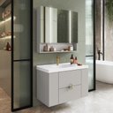 Ver imagem 1 de Conjunto para Banheiro com Cuba e Espelheira Yescasa