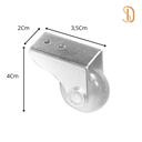 Ver imagem 7 de Kit 4 Rodizio Silicone Gel Fixa Anti Risco para Sofá e Moveis Reforçada