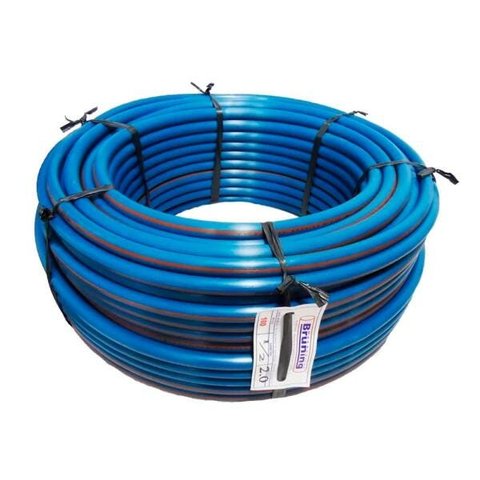 Mangueira Plástica Azul Marcação Laranja 3/4" Rolo 100 Metros - Volpato