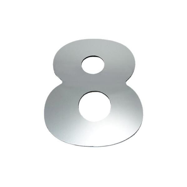 Número 8 Residencial Alumínio Espelhado - Rennova, Tamanho: 8 - 1