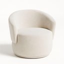 Ver imagem 2 de Poltrona Orgânica Redonda para Sala Quarto Recepção Liz Confortável Elegante Bouclê