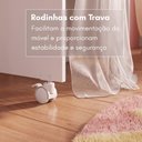 Ver imagem 7 de Mini Berço Moisés Multifuncional 100% MDF com Colchão Incluso Multimóveis Crtig-BER004 Branco
