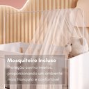 Ver imagem 6 de Mini Berço Moisés Multifuncional 100% MDF com Colchão Incluso Multimóveis Crtig-BER004 Branco
