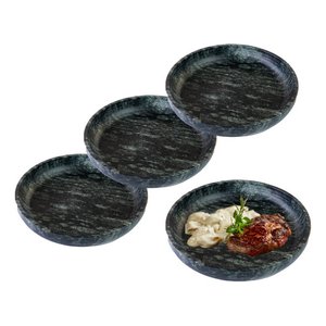 Pratos Fundos Saladeira Pedra Sabão 28 Cm - 04 Unidades