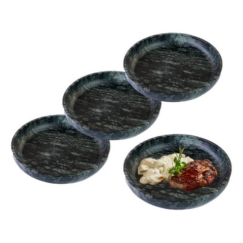 Pratos Fundos Saladeira Pedra Sabão 28 Cm - 04 Unidades