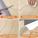 Ver imagem 7 de Papel de Parede Adesivo Lavavel Marmore Crema Marfil 500x60cm