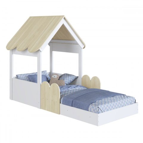 Cama Infantil Montessoriana Casinha Carvalho e Araguaia - Completa Móveis