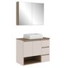 Gabinete de Banheiro 80cm Vitória com Espelheira e Cuba - 4