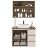 Gabinete de Banheiro 80cm Vitória com Espelheira e Cuba - 2