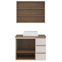 Ver imagem 5 de Gabinete de Banheiro 80cm Vitória com Espelheira e Cuba