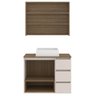 Gabinete de Banheiro 80cm Vitória com Espelheira e Cuba - 5