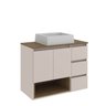 Gabinete de Banheiro 80cm Vitória com Espelheira e Cuba - 6