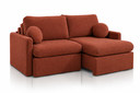 Ver imagem 1 de Sofá Amalfi Retrátil e Reclinável com Molas Ensacadas, PILLOW18CM e Função Cama:Boucle Terracota/