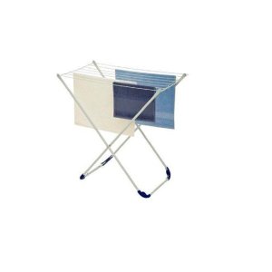 Varal de Chão Portátil em Aço 80 X 50 X 80 Cm Cor Branco