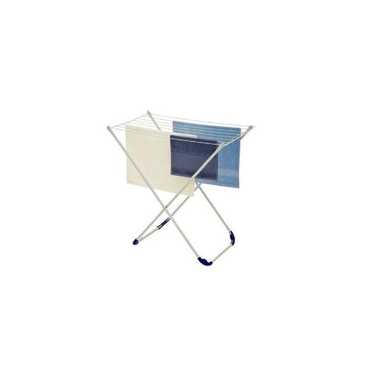 Varal de Chão Portátil em Aço 80 X 50 X 80 Cm Cor Branco