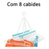 VARAL FACIL COM 8 CABIDES 38X36X37CM BRANCO MAXEB 5996 - 2