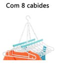 Ver imagem 2 de VARAL FACIL COM 8 CABIDES 38X36X37CM BRANCO MAXEB 5996