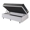 Cama Box com Baú Solteiro 88x188 com Colchão Adapto Molas Ensacadas Ecoflex Courino Linho - 5