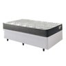 Cama Box com Baú Solteiro 88x188 com Colchão Adapto Molas Ensacadas Ecoflex Courino Linho - 4