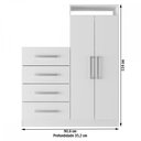 Ver imagem 6 de Cômoda Paris 2 Portas 4 Gavetas - Panorama Móveis