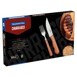 Jogo para Churrasco Tramontina Dynamic com Lâminas em Aço Inox - 12 Peças - 1
