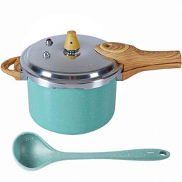 Panela de Pressão Antiaderente Indução Brinox 4,2l com Concha Ceramic Life Verde Botanika 4952/ - 2