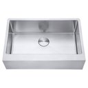 Ver imagem 1 de Kit Cuba Americana Farmhouse Flat Aço Inox 1mm Escovado Sa105-pf 75,49,8x22,8 Cm + Acompanha Válvula