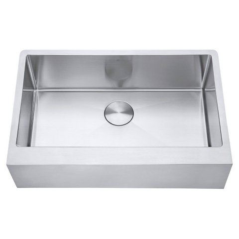 Kit Cuba Americana Farmhouse Flat Aço Inox 1mm Escovado Sa105-pf 75,49,8x22,8 Cm + Acompanha Válvula
