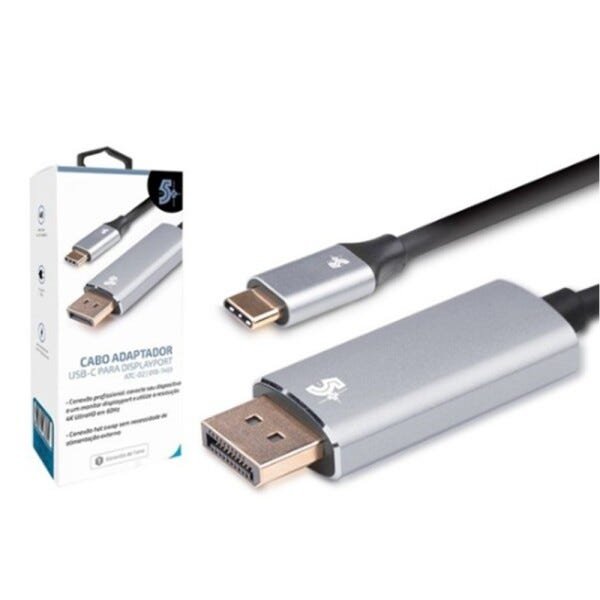 Cabo Adaptador Usb Type-C x Displayport Macho Alta kabu - 2