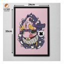 Ver imagem 2 de Quadro Decorativo Majin Boo Anime Geek com Moldura e Vidro Preto
