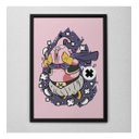 Ver imagem 1 de Quadro Decorativo Majin Boo Anime Geek com Moldura e Vidro Preto
