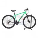 Ver imagem 1 de Bicicleta Aro 29 Gti Roma Alumínio 21v Freio a Disco Garfo Suspensão - Verde/cinza Tam.21