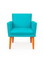 Ver imagem 4 de Kit 2 Poltrona Cadeira para Sala Confortável e Minimalista Paris em Suede
